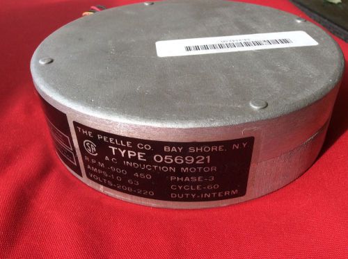 THE PEELLE CO. 056921 A.C INDUCTION MOTOR 3-PHASE 209/220 V NEW $399