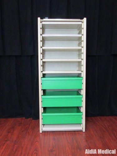 Herman miller costruc medical c-locker storage cabinet with tambour door #43870s for sale