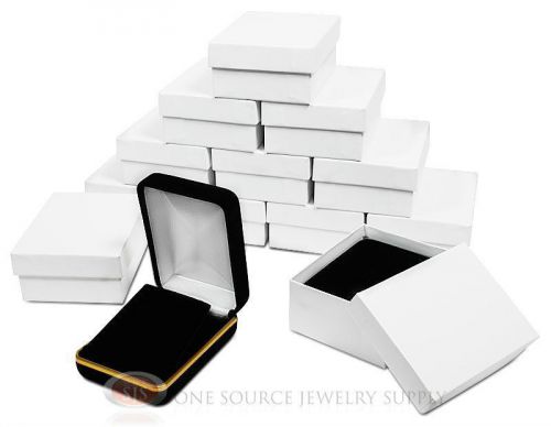 12 Piece Pendant Earring Black Velvet Jewlery Gift Boxes 2 1/4&#034;W x 3&#034;D x 1 1/4&#034;H