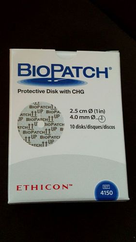 J &amp; J Biopatch Antimicrobial Dressings, 1&#034; Disk, 4mm Hole, 10/bx (1 Bx of 10 Ea)