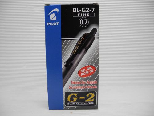 12 pcs Pilot G-2 0.7mm fine Roller Ball pen/with cap Black (Japan)