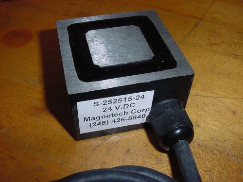 ELECTRO MAGNET SQUARE 2 1/2 X 2 1/2 X 1 1/2 300 POUND PULL 24 VOLT