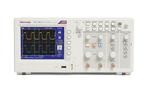 Tektronix TDS2001C 50 MHz, 2 Analog Channel Oscilloscope, 500 Ms/s Sampling,