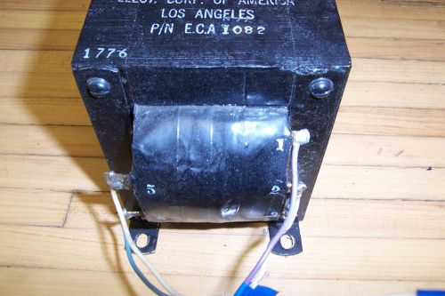 Elect Corp of America transformer 220- 110 volt step down Henry Radio ECA 1082