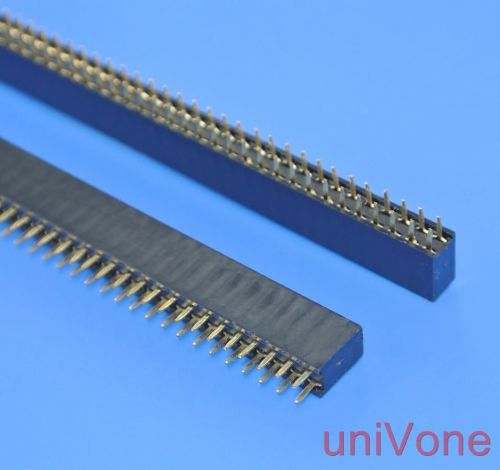 4pcs 2.54mm(.100&#034;) Female pin header 80pin 2x40Pin dual row pcb receptacle