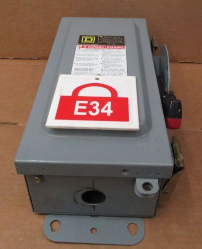 Square D H321AWK Safety switch Series E1 heavy duty 30 amp