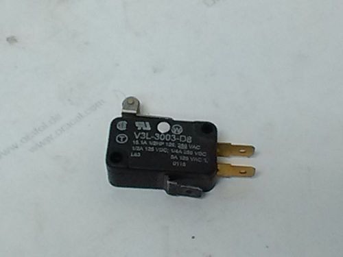 Terex 11-03481904,  v3l-3003-d8 micro switch, spdt,15a,short roller lever for sale