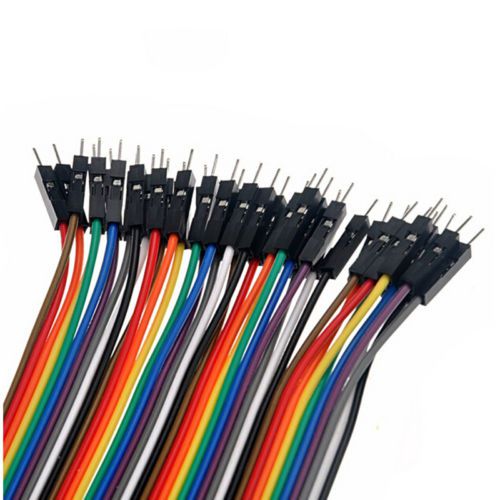 Admirable 40pcs Dupont Wire  Jumper Cable 1P to 1P Male For Solderless Bread JBC