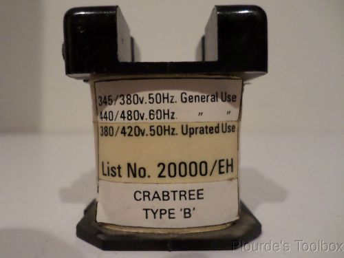 Used crabtree type b general use coil, 50/60 hz 345/380v, 440/480v, 20000/eh for sale