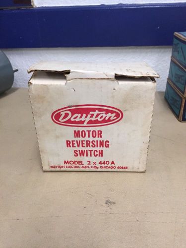 NEW DAYTON MOTOR REVERSING SWITCH 2X440A In BOX