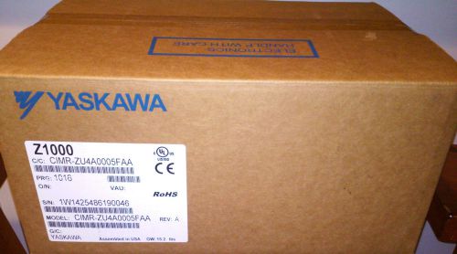 Yaskawa z1000 cimr-zu4a0005faa vfd variable speed frequency drive 480v 3hp for sale