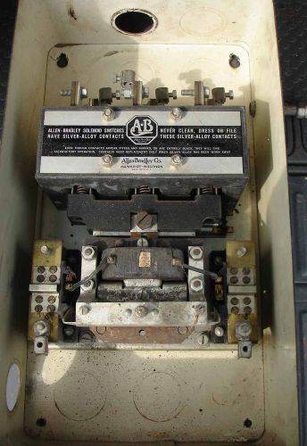 USED ALLEN BRADLEY SOLENOID SWITCH AND BOX