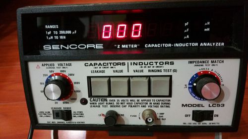 Capacitors/Inductors meter Sencore LC53
