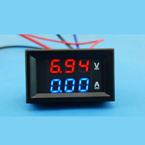 DC 0-300V 10A IN Shunt Voltage Current Panel Meter Digital LED Voltmeter Ammeter