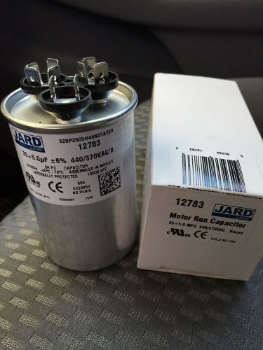12783 dual run hvac capacitor 35/5 mfd 440/370vac round jard by mars2 for sale