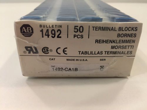Allen Bradley 1492-CA1B Series C 50 PCS Terminal Blocks NIB New