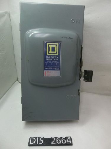 Square d 240 v volt 100 amp fused disconnect (dis2664) for sale