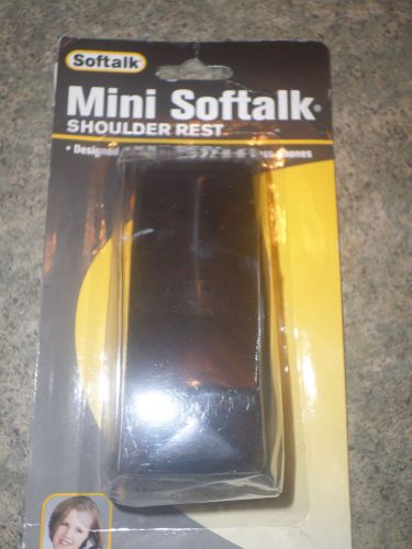 Softalk Shoulder Rest MINI SOFTALK Telephone Accessory NEW Black For Phones