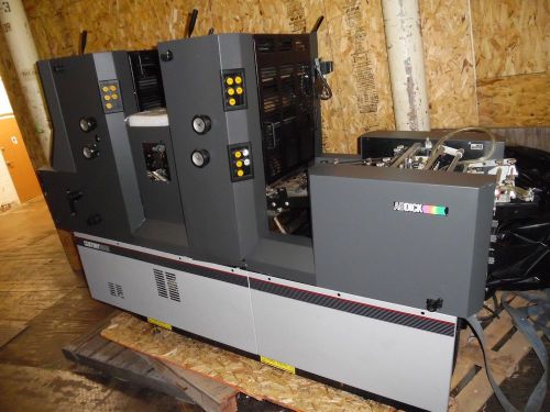 AB Dick Century 3000 - 2 Color Offset Printing Press Used with Parts Book