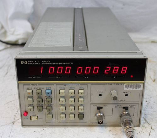 HP 5342A 10 Hz to 18 GHz Microwave Frequency Counter Agilent