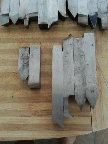 Machinist Lathe Tools: Lot of 18 HSS Tool Bits, 5/8-3/4 square