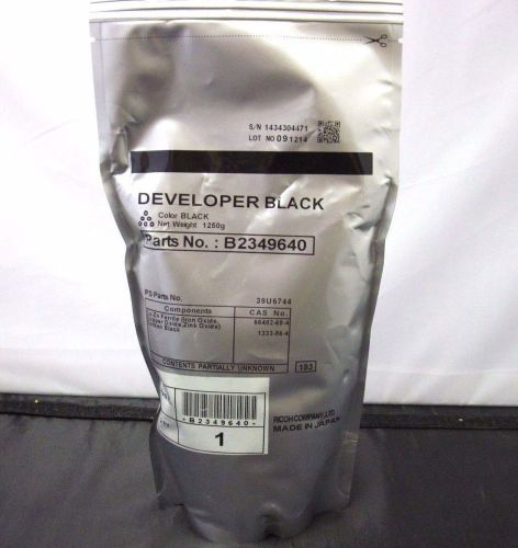Genuine Ricoh B2349640 (B234-9640) Black Developer 1250g  NEW NEVER OPENED