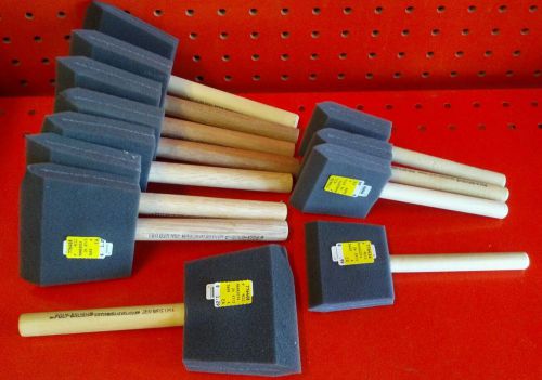 Poly-brush foam brush assortment includes: (3) 3&#034; &amp; (8) 4&#034; sizes x0285 for sale