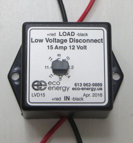 Low voltage disconnect 15 amp 12 volt - adjustable for sale