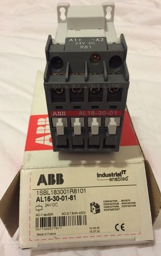 ABB AL16-30-01-81 Dc Non Reversing IEC Contactor A Series 24v-DC