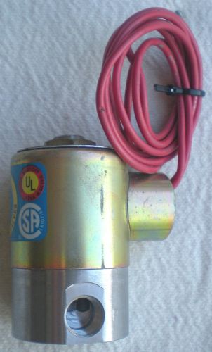 Skinner model v52db2022 120v 10w 1/4&#034; electric solenoid valve - used -b for sale