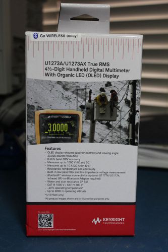 NEW U1273A OLED Handheld Digital Multimeter, 4.5 Digit, Water and Dust Resistant