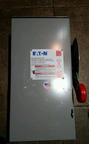 Eaton DH361URK Heavy Duty Safety Switch, 3P, 30A, 600VAC, 250VDC.  New