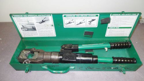 Greenlee 1990 dieless hydraulic crimping crimper 4 awg to 1000 mcm for sale