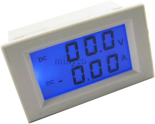 DC0-199.9V/10A LCD voltmeter ammeter volt amp panel meter voltage Ampere Monitor