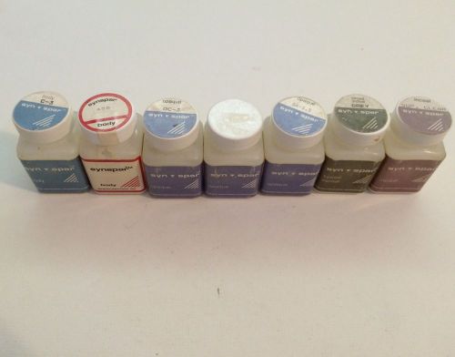 Synspar, Assorted Porcelain, Used, 7 Containers