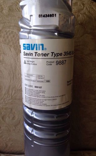 Savin Toner Type 3545 BLK Black Product Code 9887 EDP Code 888187