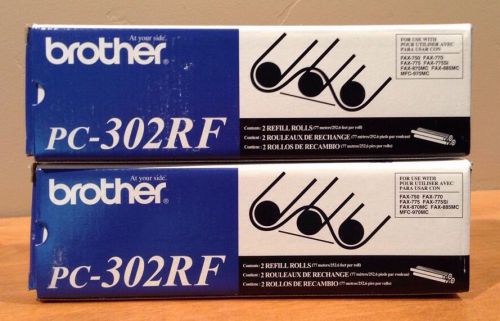 Lot Of 2 Brother PC-302RF Refill Pack Of 2, 2 Refill Rolls Lot Of 2