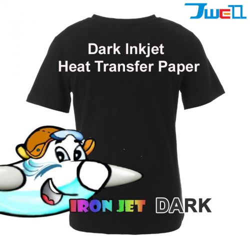 New inkjet iron-on heat transfer paper for dark fabric 50 sheets - 8.5&#034; x 11&#034; for sale