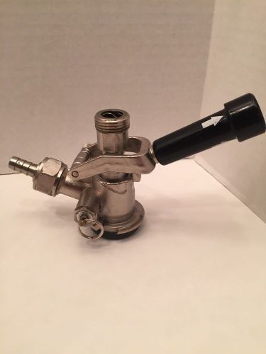 Refurbished perlick d system keg coupler tap sankey black handle for sale