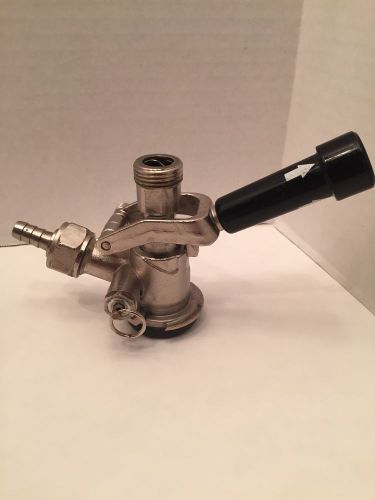 Refurbished Perlick D System Keg Coupler Tap Sankey Black Handle