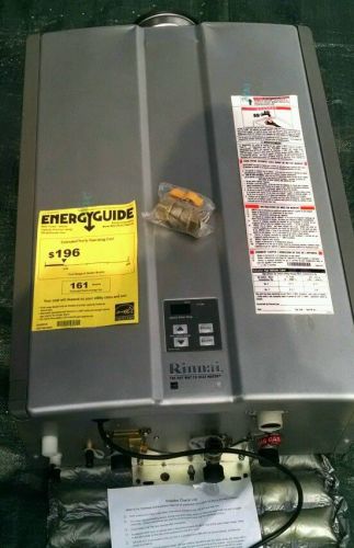 NEW Rinnai Tankless Natural Gas Water Heater Condensing Internal RC98HPiN 9.8gpm