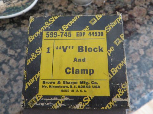 Brown &amp; Sharpe 599-745 Single V-Block and Clamp