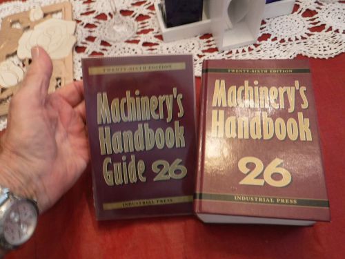 Machinery&#039;s handbook &amp; handbook guide, edition 26, toolbox edition , thumb index for sale