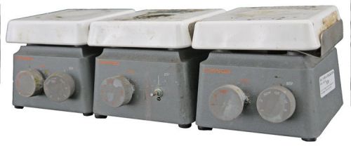 Lot of 3 corning pc-162 4&#034;x4&#034; ceramic hot plate magnetic stirrer mixer parts for sale
