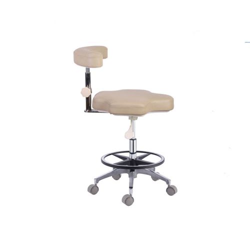 Medical Dental Mobile Chair Doctor&#039;s Stools with Backrest PU Leather QY90B