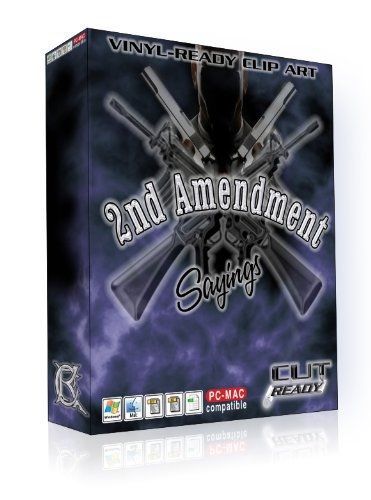 2nd amendment gun rifle firearm sayings vector clipart vinyl cutter slgn design for sale