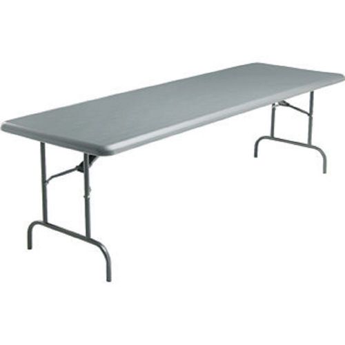 30&#034; x 96&#034; Charcoal Folding Table Restaurant Cater Business C116257