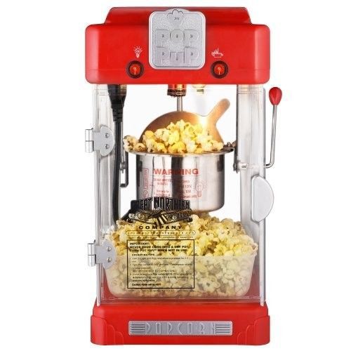 PopCorn Maker Retro Style - Vintage Popper Machine Kitchen Snack Kettle Corn