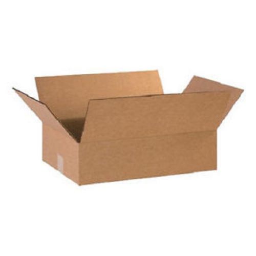 Corrugated cardboard flat shipping storage boxes 18&#034; x 12&#034; x 5&#034; (bundle of 25) for sale