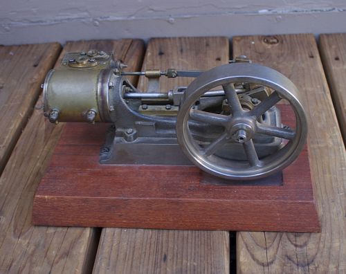 ANTIQUE Vintage Model Brass &amp; Cast Stationary Stuart No. 9 Live Steam Engine
